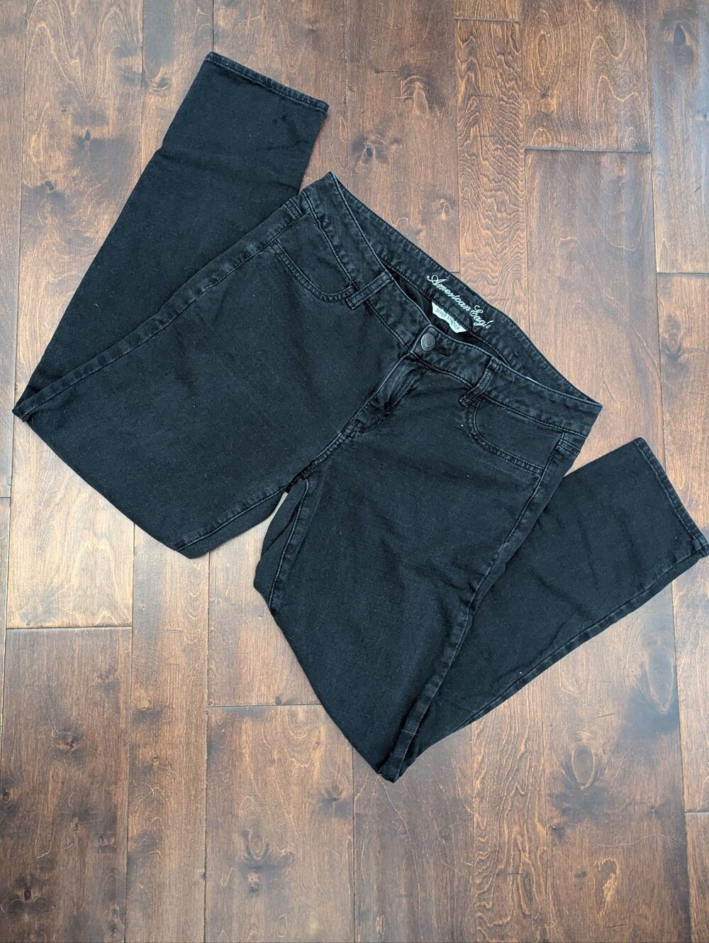 American Eagle Size 14 Black Skinny Jeans